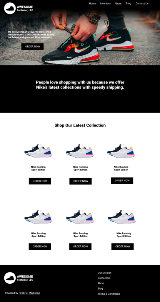Footwear eCommerce Concept
