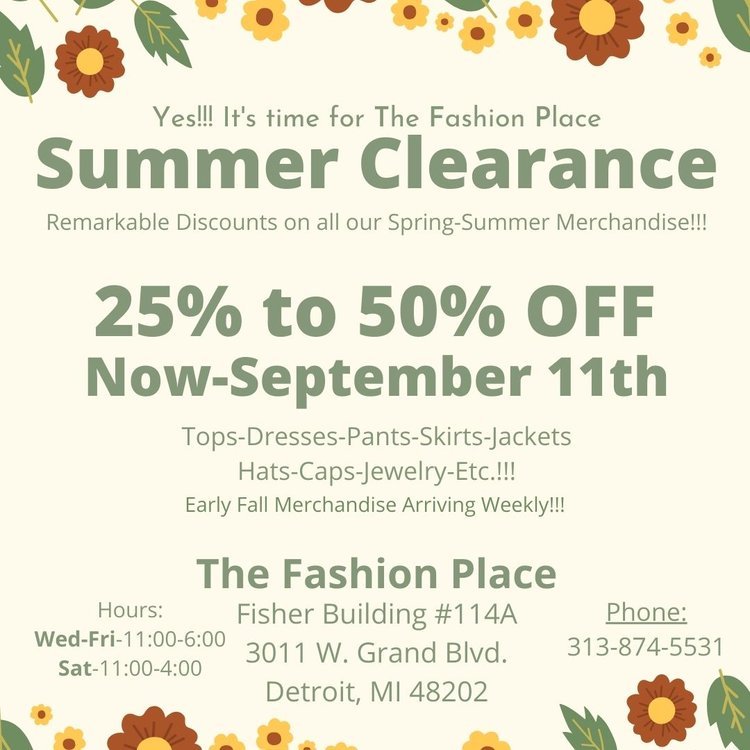 Summer Clearance Graphic